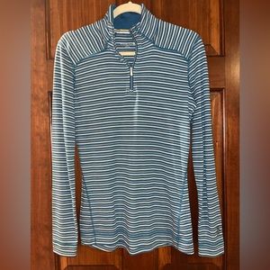 Smartwool Womens Striped Quarter Zip | Size M